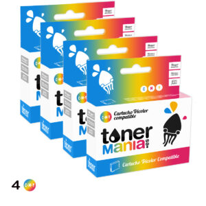 Pack 4 cartuchos Tricolor HP 25 de 23 ml