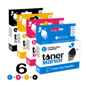 Pack 6 cartuchos C13S020118 (N) + C13S020130 (C) + C13S020126 (M